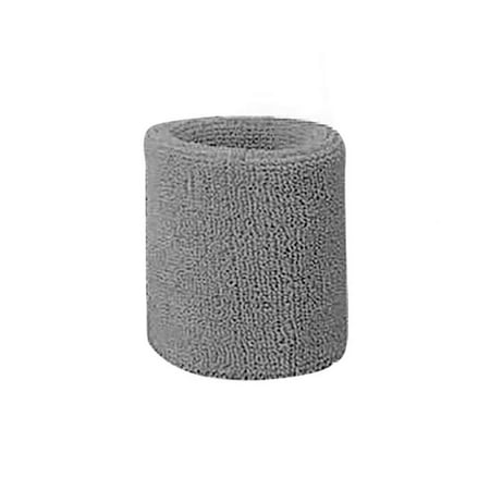 

1Pc Wrist Brace Cotton Wrist Support Sweat Absorbing Towel Sports Sweatband Bracelet Protector for Volleyball Gym Gray