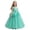 E236-Green, variant on hengsof Girls Summer Tulle Sleeveless Dress Bowknot Round Neck Layered Princess Casual Party Ball Gown for 5-15 Years
