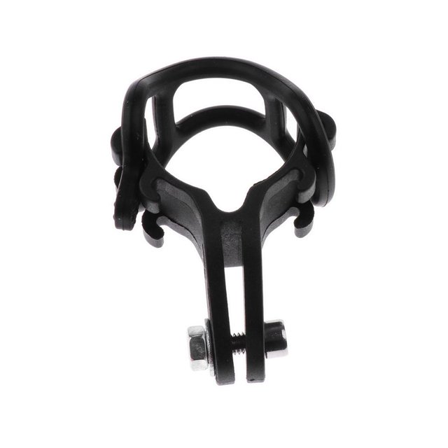 Almencla Cycling Front Light Mount Clip w/ Silicone Band Flashlight Holder Lamb Mount