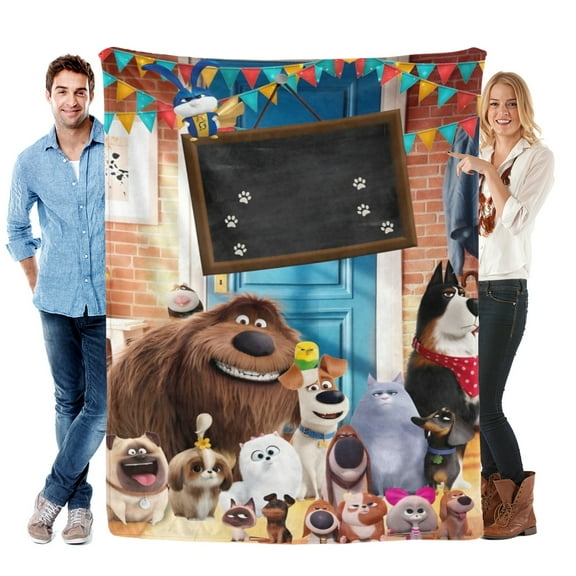 The Secret Life of Pets blanket this soft durable flannel blanket Ideal for home or outdoors.50 x 60-inch（130×150cm）