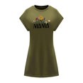 thumbnail image 1 of Vestido corto de verano para mujer, corte regular, vestido tipo jersey para aniversario M, 1 of 7