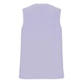 thumbnail image 4 of JFGHDG Linen Sets for Women 2 Piece Womens Linen Outfit Two Piece Summer Sleeveless Tank Tops Gauze Tshirt Wide Leg Elastic Waist Casual Linen Pant Set Light Violet M, 4 of 8