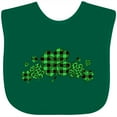 thumbnail image 3 of Inktastic St. Patrick's Day Clovers in Plaid Boys or Girls Baby Bib, 3 of 4