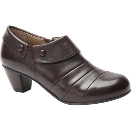 

Women s Drew Ashton Heel Dark Brown Leather 8 N