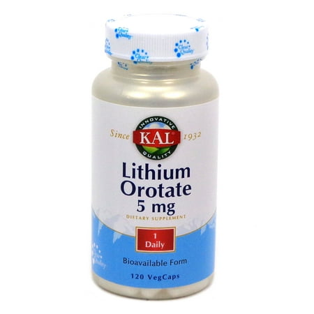 - Lithium Orotate 5MG by KAL - 120 Capsules