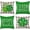 Trèfles Verts, variante sur Housse de Coussin Lettres Bénies Inspirantes 12x20 Pouces Taille Lombaire Noir Coton Lin Taie d'Oreiller Housse de Coussin pour Sofa Déco Maison Rehaussez Votre Espace avec des Messages Vivifiants