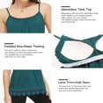 thumbnail image 2 of CHOK Camisoles à Soutien-Gorge Intégré pour Femmes, Bretelles Spaghetti Ajustables, Débardeur Sans Manches, Hauts d'Été, 2 of 6