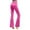 Hot Pink, variant on Bibifish Womens Yoga Pants Black Cutout Waist Flare Yoga Pants Smooth Fabric Slim Fit Dance Class & Night Out Stylish Pants For Ladies