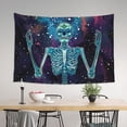 thumbnail image 4 of Xecao Space Skeleton Meditation Print Tapestry, Wall Hanging Room Funny Decor, Backdrop Room Decor for Bedroom Living Room dormitory, 4 of 8