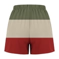 thumbnail image 5 of FNFYFH Clearance Ladies Training Loose Fit Solid Color Summer Sport Shorts Comfortable Gym Shorts，Army Green, 5 of 5