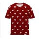 thumbnail image 4 of Camisetas Casuales de Manga Corta con Cuello de Tripulación Impresa de San Valentín Tee Gráfica Ligera Top 95% Poliéster 5% Elastano para el Uso Diario, Camiseta de Moda Cómoda, 4 of 8