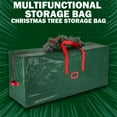 thumbnail image 5 of Christmas Tree Storage Bag with Zipper & Handles - Heavy-Duty Red & Green Holiday Design for Artificial Tree Storage (48.0 x 13.4 x 20.0 Inch), 5 of 6