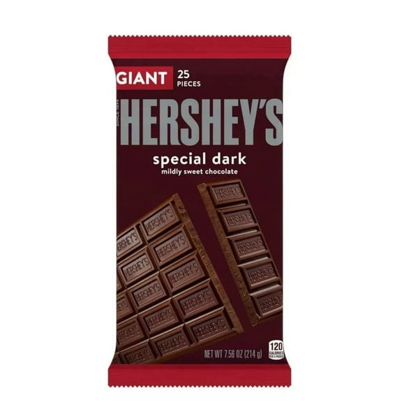 Hershey's Special Dark Giant Candy Bar 7.56oz (Pack of 2)