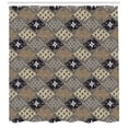 thumbnail image 3 of Ambesonne East Shower Curtain, Old Fashioned Batik Pattern, 69"Wx70"L, Tan Black, 3 of 3