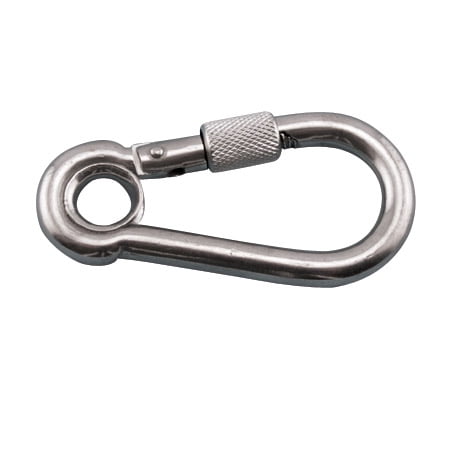 

316 STAINLESS STEEL SCREW LOCK SPRING CLIP CARABINER 1/4 (S0181-0060)