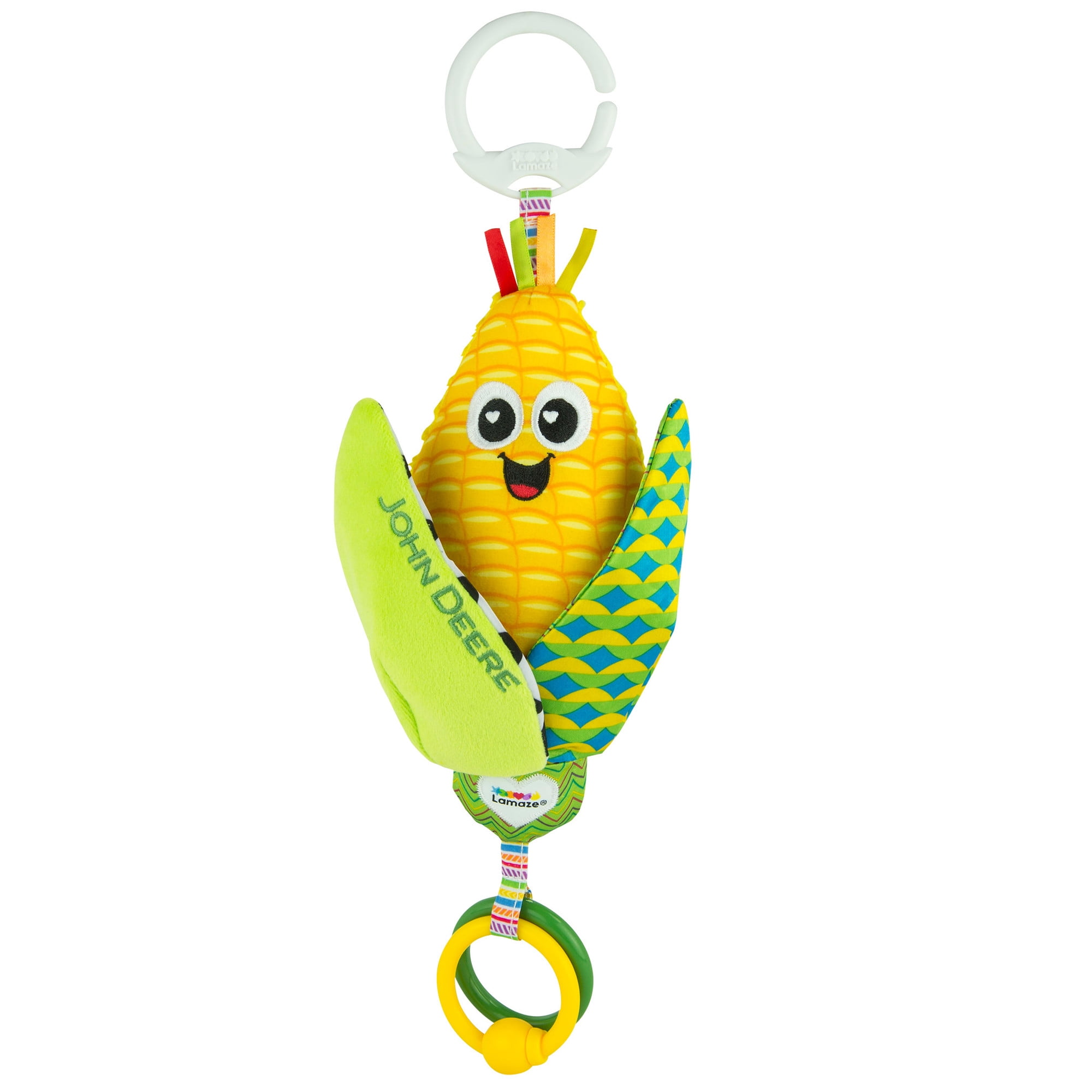 Lamaze John Deere Clip & Go - Corn E. Cobb™ Baby Toy