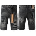 thumbnail image 5 of 2026 New Ksubi Mens Jean Shorts Casual Ripped Slim Fit Denim Shorts Stretch Skinny Summer Streetwear Short, 5 of 9