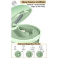 thumbnail image 2 of WJCA Multi-Function Pill Cutter with Dispenser & Cup, Splits and Crushes Vitamins Tablets, Stainless Steel Blade, Green, 2 of 7