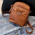 thumbnail image 1 of Bolso Damas Teléfono Celular PU Cuero Bolsos Moda Suave Efectivo Monedero Marrón, 1 of 8
