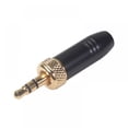 thumbnail image 3 of EIMELI 2pcs 3.5mm Plugs Metal Connector with M6 Internal Thread for Lavalier Wireless Microphone, 3 of 7