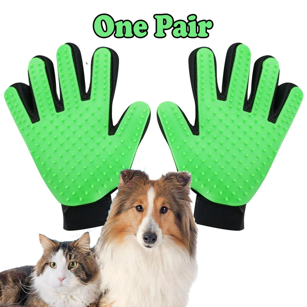 VeniCare Pet Grooming Gloves Brush Dog Cat Hair Remover Mitt Massage