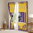 thumbnail image 3 of Homewish Minnesota City Silhouette Blackout Curtains Set of 2 (52x84 Each),Rugby Sport Theme Window Curtains,Purple Yellow Curtains and Drapes For Boys Kids,Microfiber Bedroom Decor, 3 of 6