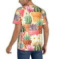 thumbnail image 2 of Hirioo Succulent And Cactus for Men's Baseball T-shirt Shirts Short Sleeve Casual Summer Button Stretch T Shirts,Size S-4XL-X-Large, 2 of 7