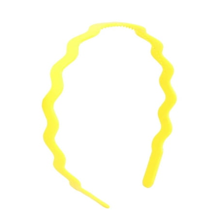 Girls Wavy Style Plastic Sports Hair Head Hoop Band Headband Hairband (Best Wella Toner For Yellow Hair)