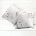 thumbnail image 6 of Ambesonne Floral Throw Pillow Cover 2 Pack, Soft Sakura Flower Branches, 20", Umber Green, 6 of 7