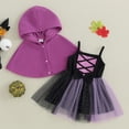 thumbnail image 3 of Fortune Tenue d'Halloween pour Bébé Fille Sans Manches Tutu Robe à Capuche 0-18 Mois, 3 of 8