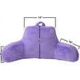 Standard Faux Fur Bed Rest Pillow with Arms, Rabbit Fur Reading Pillows