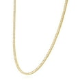 thumbnail image 3 of 9CTW Simulated Diamond 2.8mm 14k Yellow Gold Over Silver Tennis Necklace 16"-20", 3 of 8