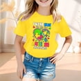 thumbnail image 2 of T-shirts pour Filles Imprimé Manches Courtes Col Rond Vêtements d'Été pour Filles 5-6 Ans Chemises Mode Filles, 2 of 4