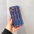 thumbnail image 3 of ORUYROP Designed for iPhone 12 Pro Case,Water Ripple Pattern Curly Wave Frame Soft Cute Phone Cover for Men Women Girls, Dark Purple, 3 of 7