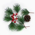 thumbnail image 3 of LOVEVER 10 Pcs Pics de Pin Artificiels Branches de Pin aux Baies Rouges Tiges de Pin de Noël Pics de Couronne de Couronne d'Arbre de Noël Décoration Artisanale DIY, 3 of 8