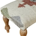 thumbnail image 5 of Ox Bay Hadley 47" Upholstered Indoor Accent Bench, Ivory/Red Kilim, 5 of 8