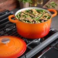 thumbnail image 2 of Crock-Pot Artisan 5 Qt Enameled Cast Iron Dutch Oven W/Lid, Sunset Orange, Round, 2 of 2