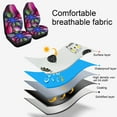 thumbnail image 3 of 1 Piece Car Front Seat Covers, Universal Fit for Auto Truck Van SUV, Butterfly Style, 3 of 6
