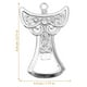 thumbnail image 3 of KAKOWELY 3 abridores de botellas de metal con forma de ángel (plata), 3 of 4