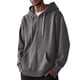 thumbnail image 3 of MHFRRA Sudadera con Capucha para Hombre, de Manga Larga, Informal, con Cordón y Bolsillo Gris claro, 3 of 3