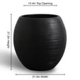thumbnail image 3 of Black Barolo Extra-Large Planter, 21.4", 3 of 5