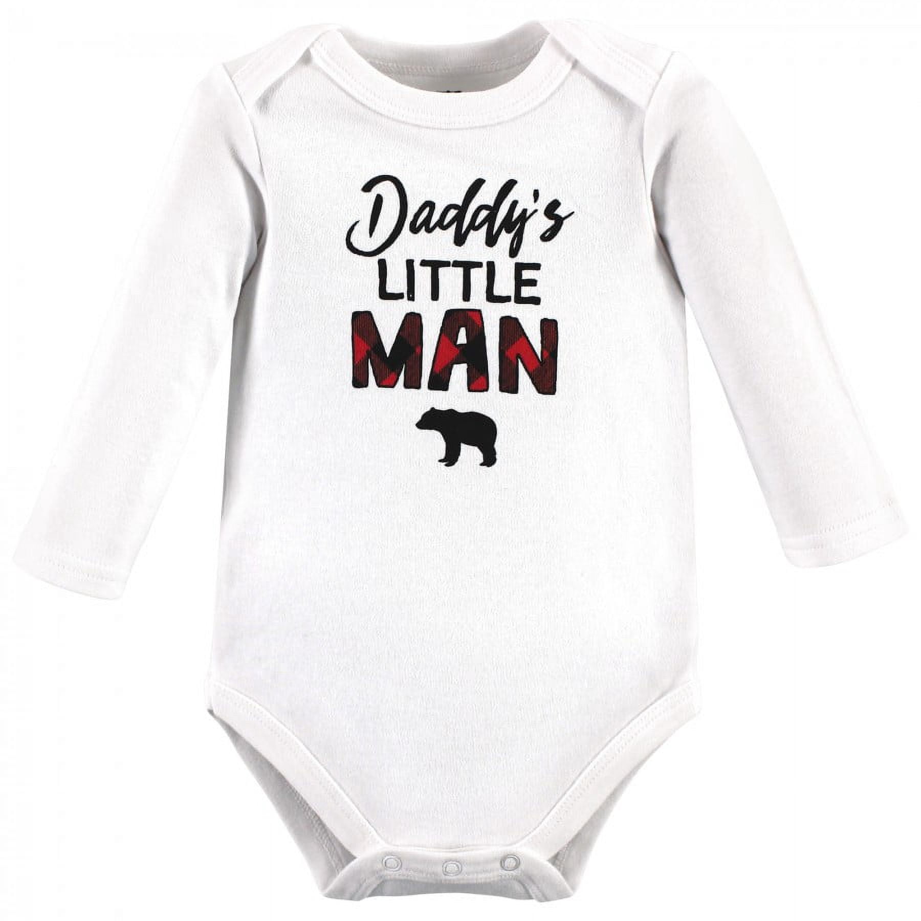 Hudson Baby Cotton Long-Sleeve Bodysuits, 3- Pack, Newborn- 24 Months