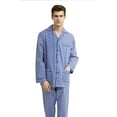 thumbnail image 5 of GLOBAL Men's Cotton Notch Collar Pajama Set with Pockets, 2-Piece, Sizes S to 3XL, 5 of 5