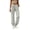 Green, variant on Womens High Waist Elastic Drawstring Waist Lightweight Parachute Cargo Pants Multi Functional Pockets Adjustable Cuffed Ankle Loose Fit Casual Streetwear Trousers