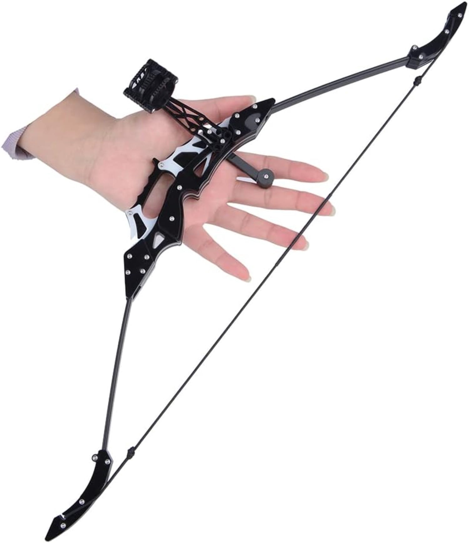 Clianle Archery Mini Bow and Arrow Set Mini Recurve Bow Hunting Longbow Mini Compound Bow Right Left Hand for Shooting Practice