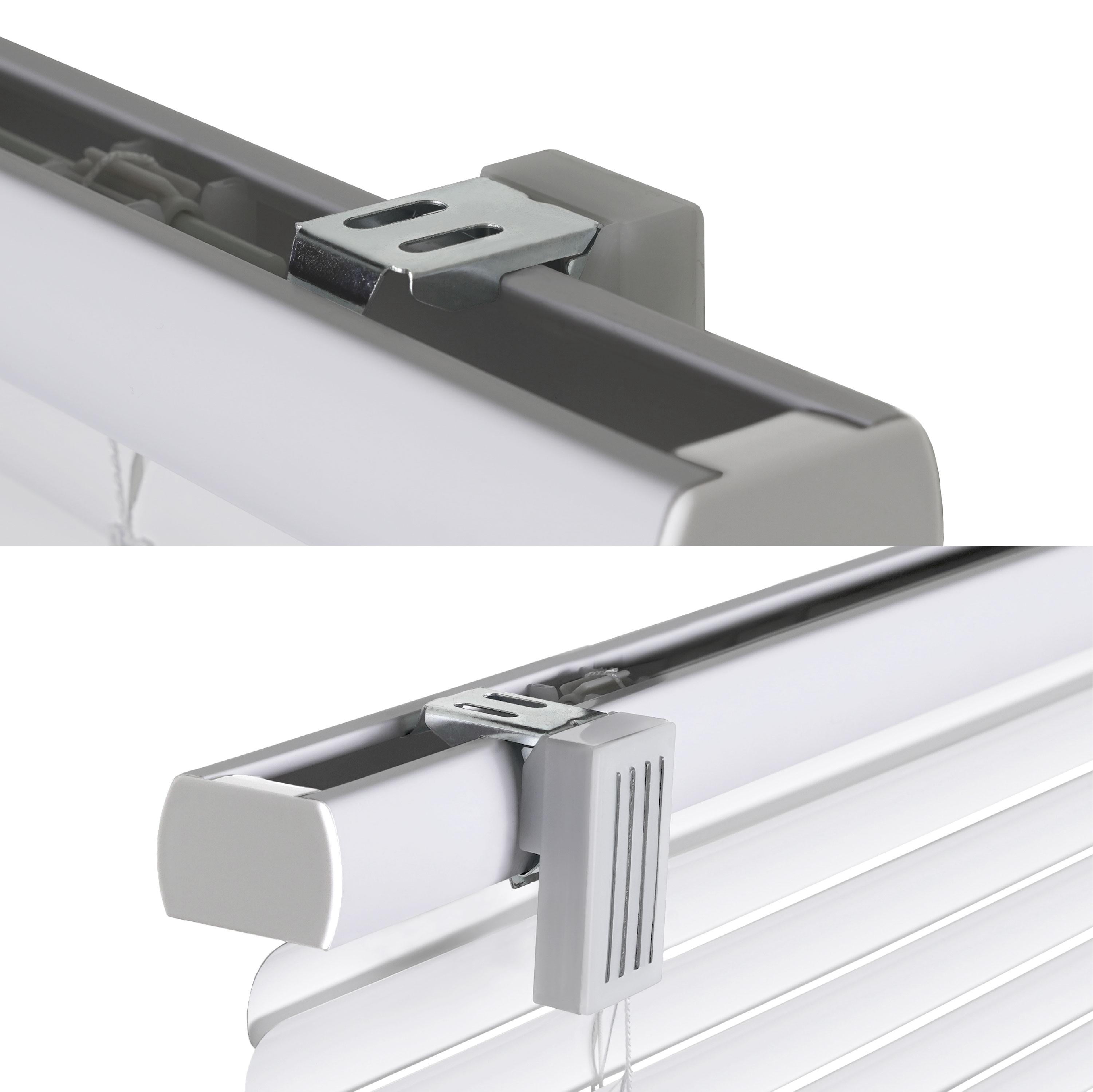 Regal Living Cordless Room Darkening Magnetic Mini Blinds, White, 25 in. W x 72 in. L