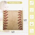 thumbnail image 2 of SKYSONIC 3 PCS Vintage Baseball Background Baby Muslin Washcloths, Red Lace Seam Soft Absorbent Face Towel Burp Cloths Cotton Bath Wipes Infant Wash Cloth for Newborn Boys Girls, 2 of 7