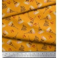 thumbnail image 2 of Soimoi Cotton Cambric Fabric Text,Floral & Eiffel Tower Architectural Print Sewing Fabric Yard 42 Inch Wide, 2 of 3