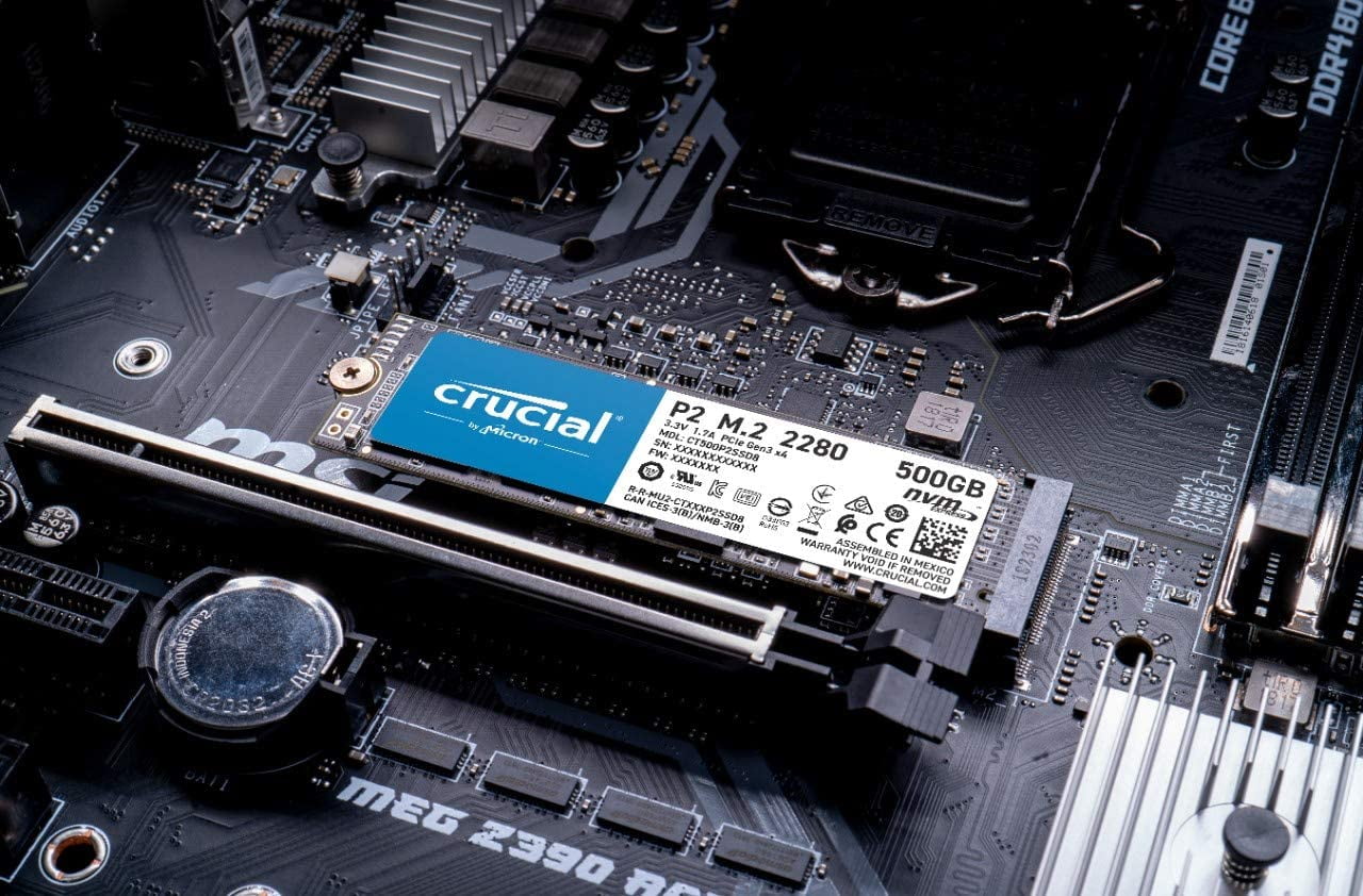 Crucial P2 500GB M.2 2280 PCI-Express 3.0 NVMe Solid State Drive