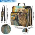 thumbnail image 3 of Zipper Binder 3 Rings Stationery Office Files Daily Organizer File Folder Storage Bag Mischievous Golden Retriever, 3 of 8